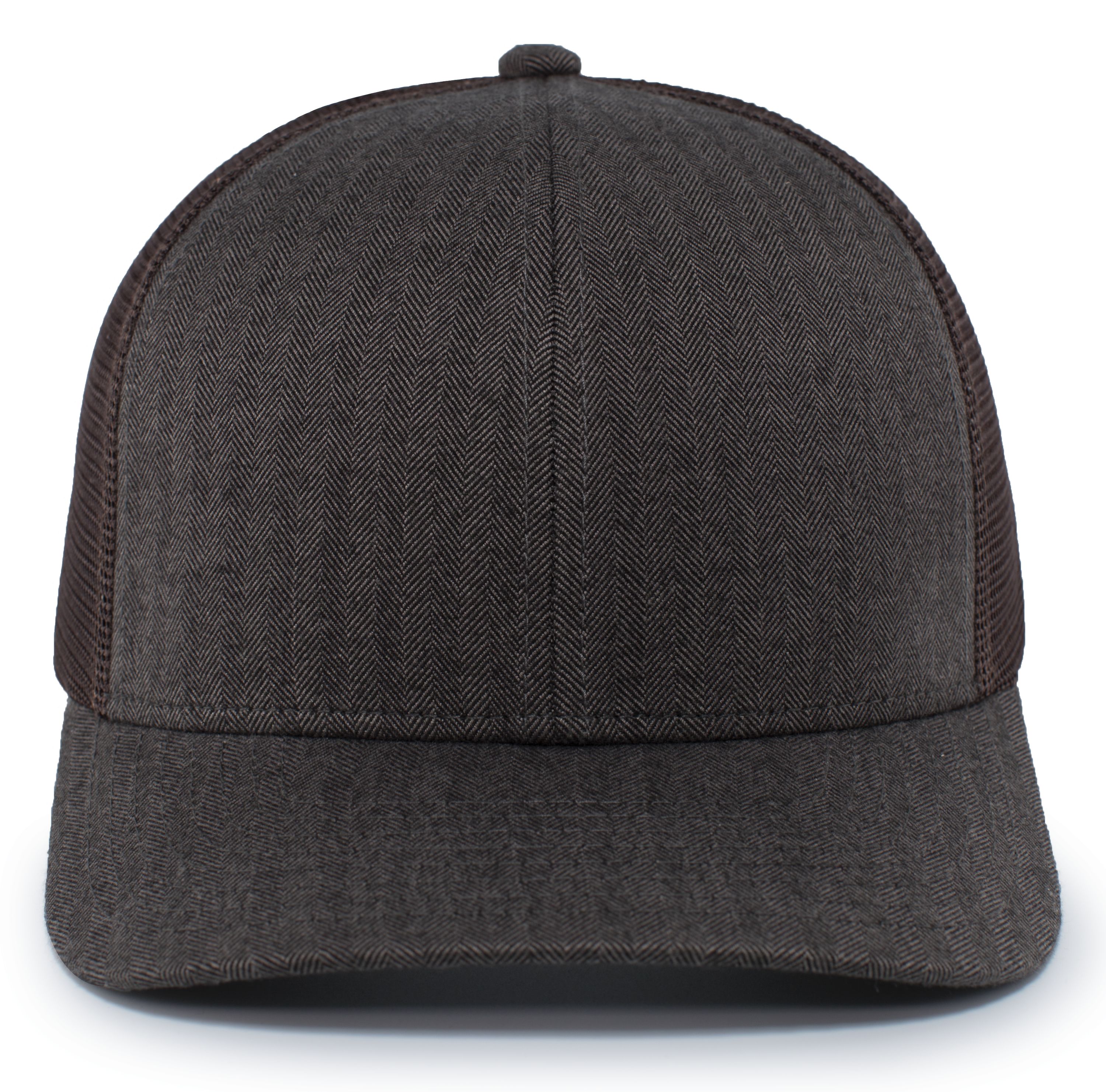 Pacific Headwear P124 Pacific Headwear P124 - Herringbone Trucker Cap for custom printing in Montreal
