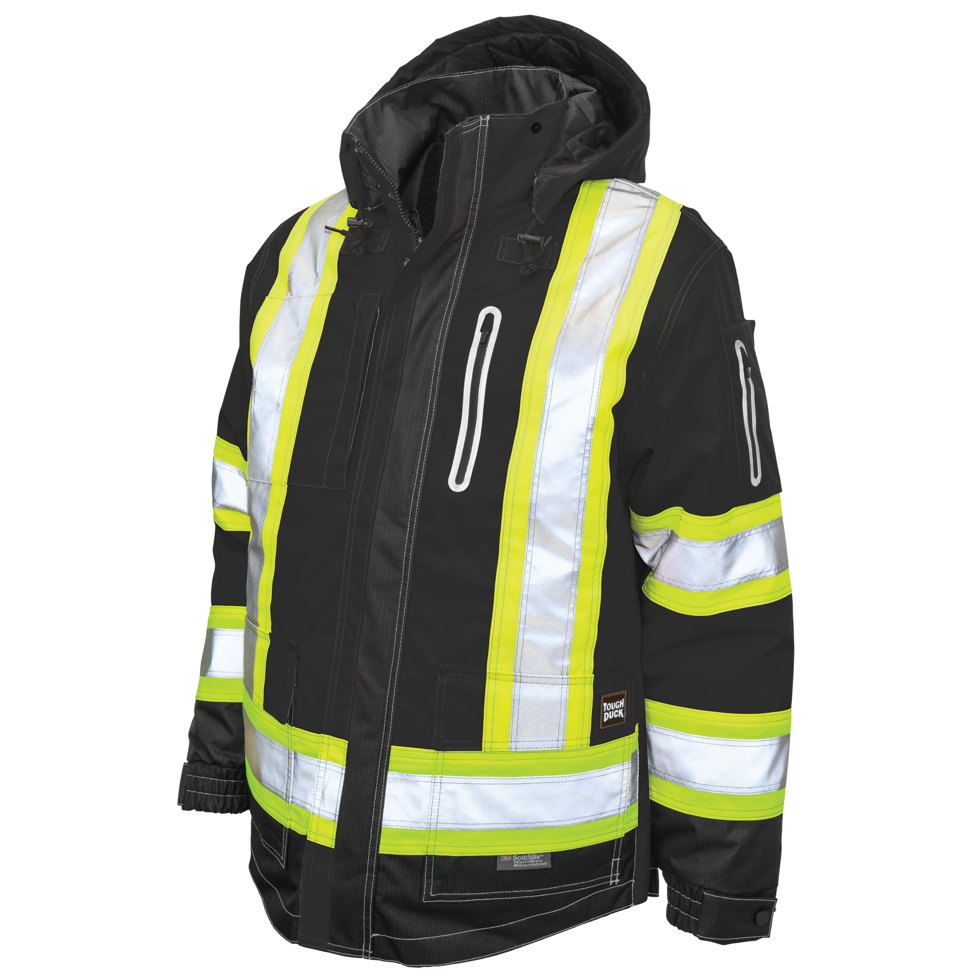 Tough Duck S187 Tough Duck S187 - RIPSTOP 4-IN-1 SAFETY JACKET for custom printing in Montreal