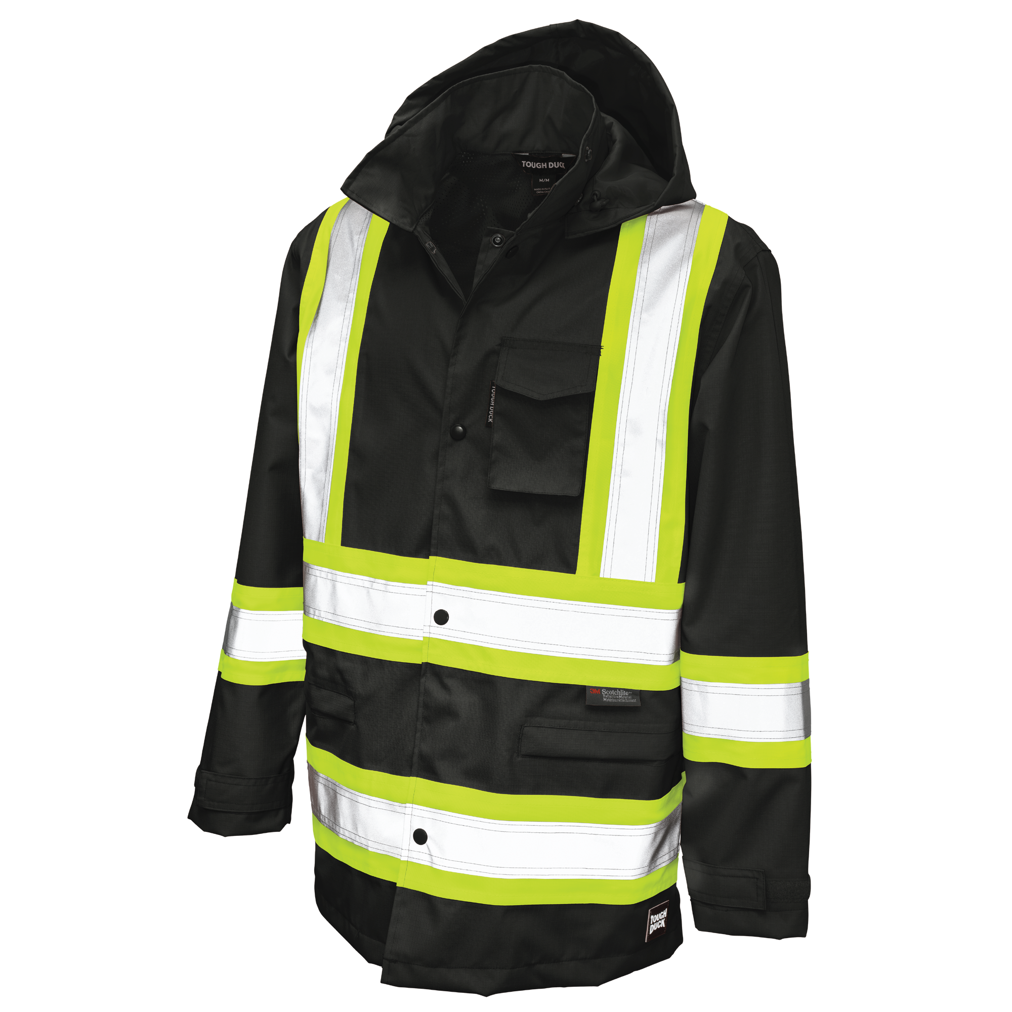 Tough Duck S372 Tough Duck S372 - RIPSTOP SAFETY RAIN JACKET for custom printing in Montreal