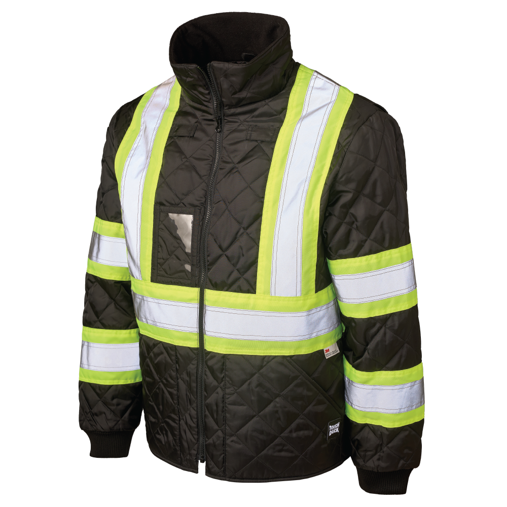 Tough Duck SJ48 Tough Duck SJ48 - QUILTED SAFETY TRUCKER JACKET for custom printing in Montreal