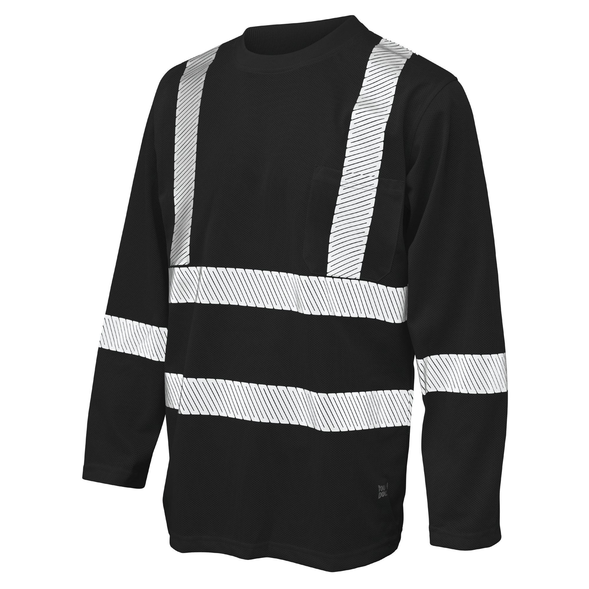 Tough Duck ST08 Tough Duck ST08 - MICRO MESH L/S SAFETY T-SHIRT pour impression personnalisée à Montréal