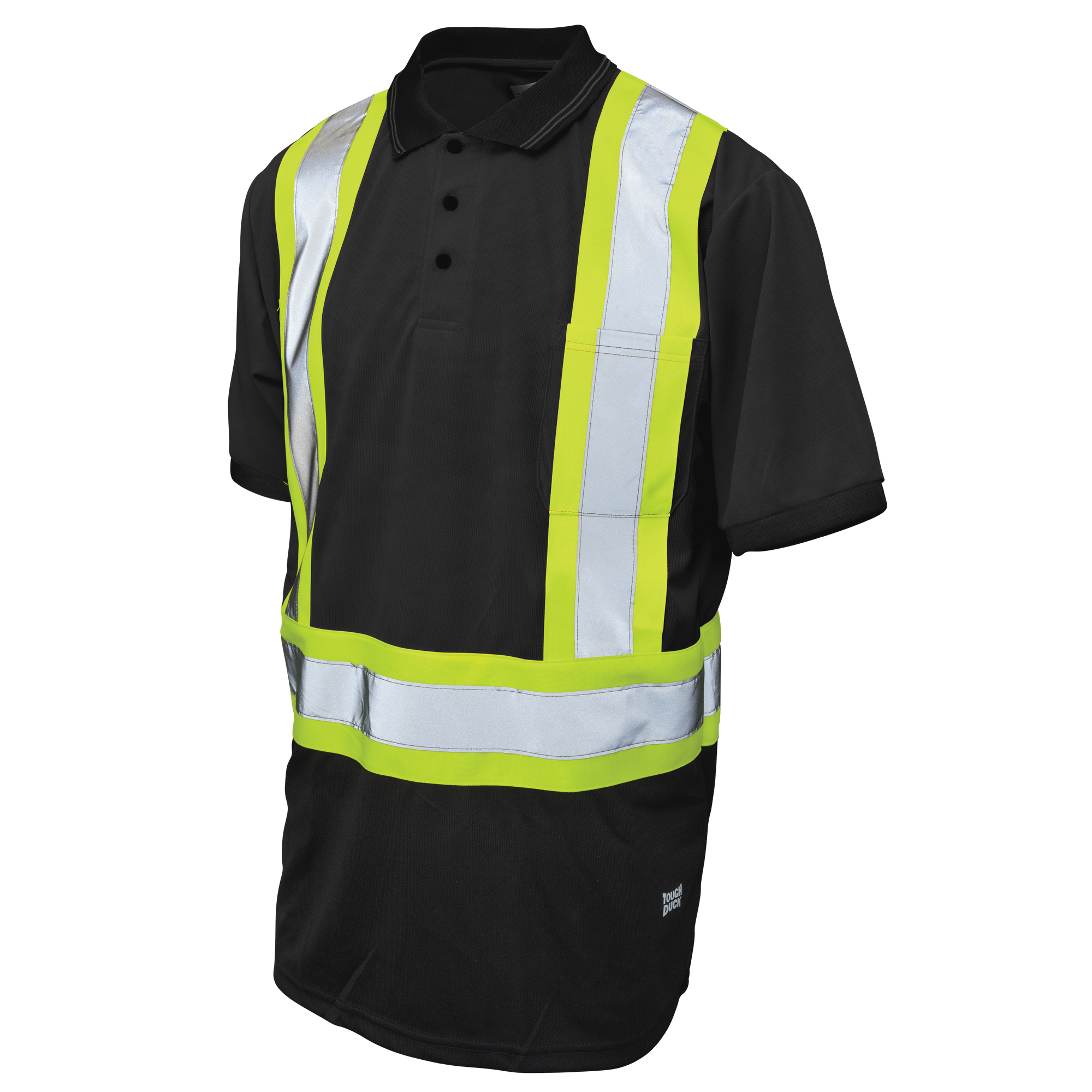 Tough Duck ST17 Tough Duck ST17 - BIRDSEYE MESH S/S SAFETY POLO SHIRT for custom printing in Montreal