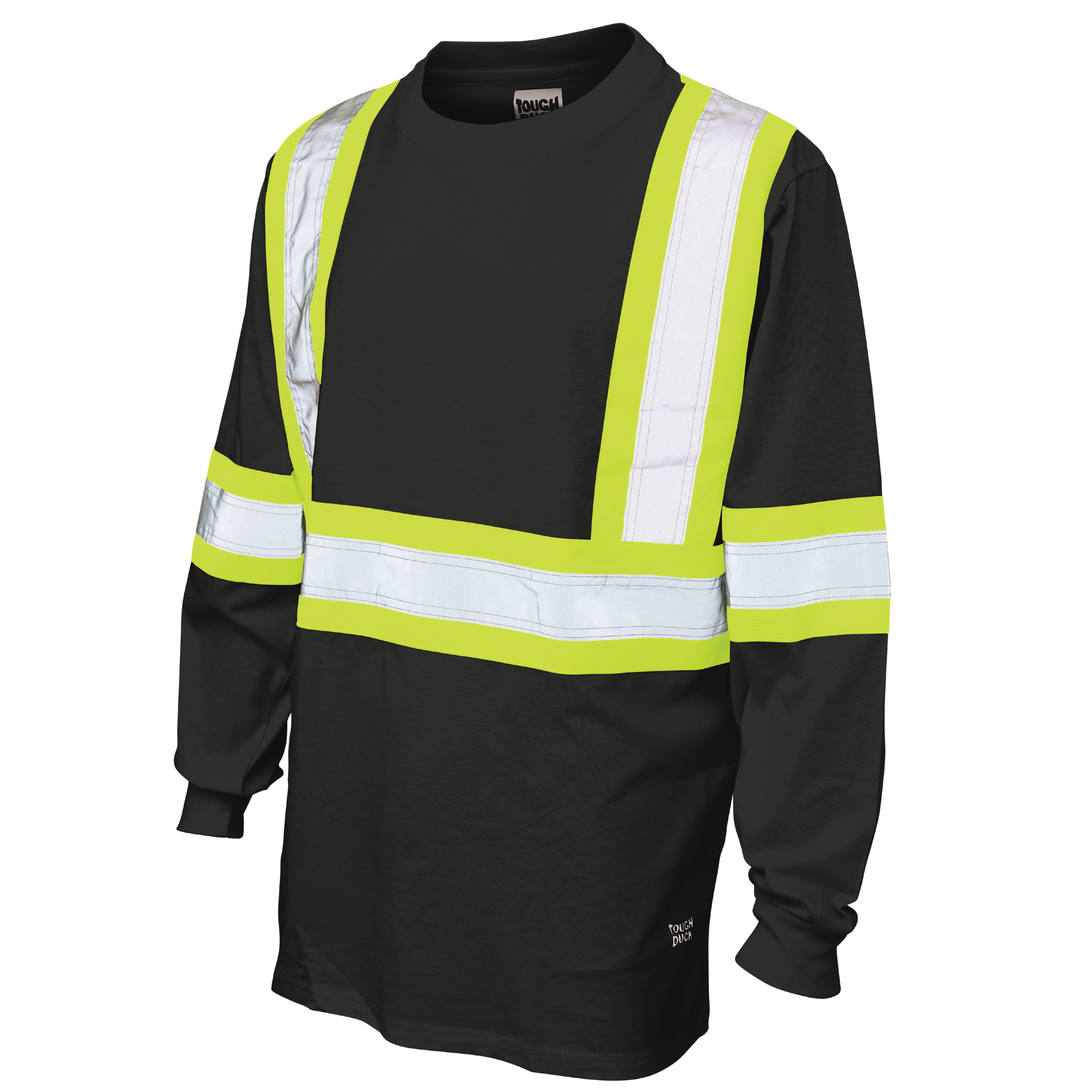 Tough Duck ST21 Tough Duck ST21 - L/S SAFETY COTTON T-SHIRT pour impression personnalisée à Montréal
