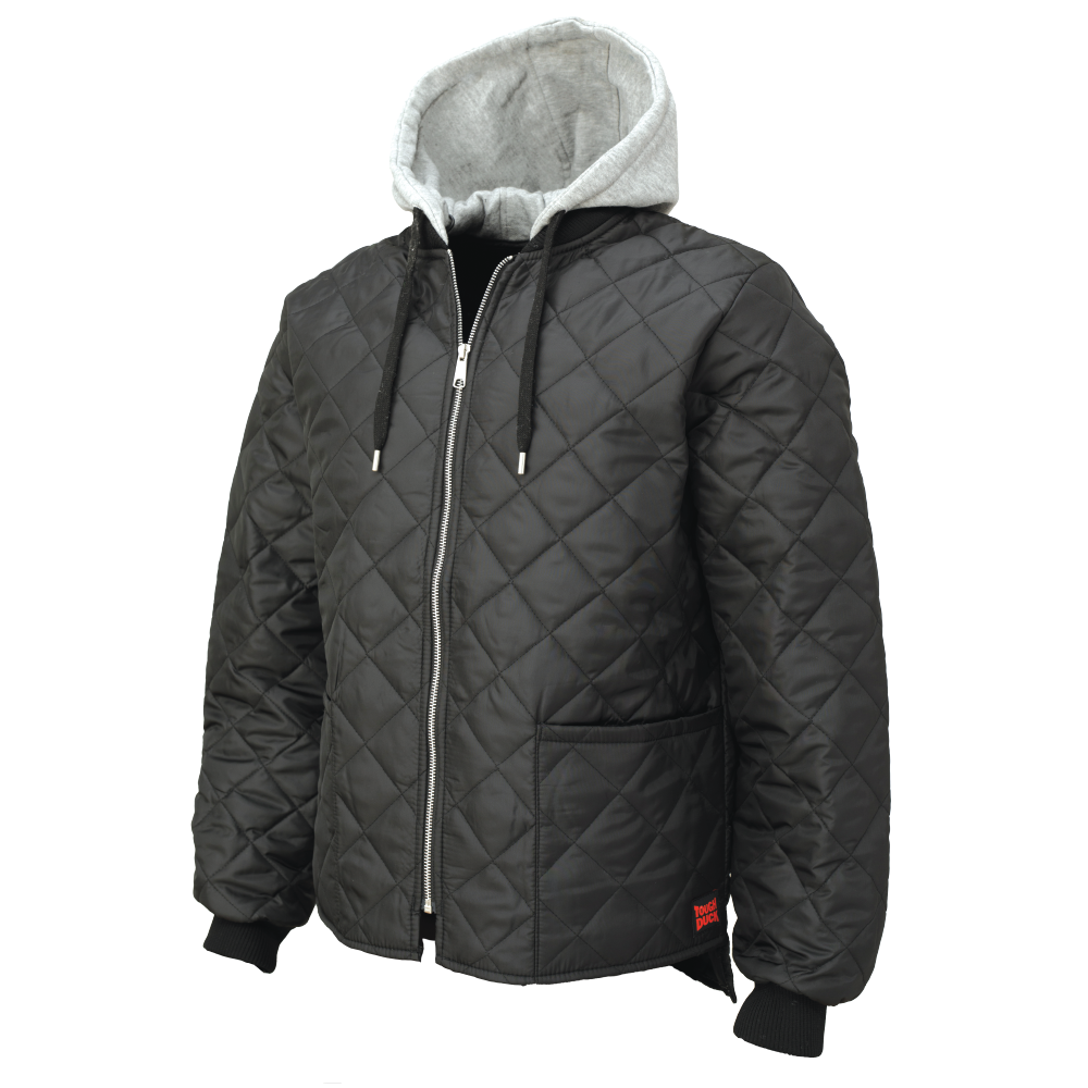 Tough Duck WJ26 Tough Duck WJ26 - HOODED FREEZER JACKET for custom printing in Montreal
