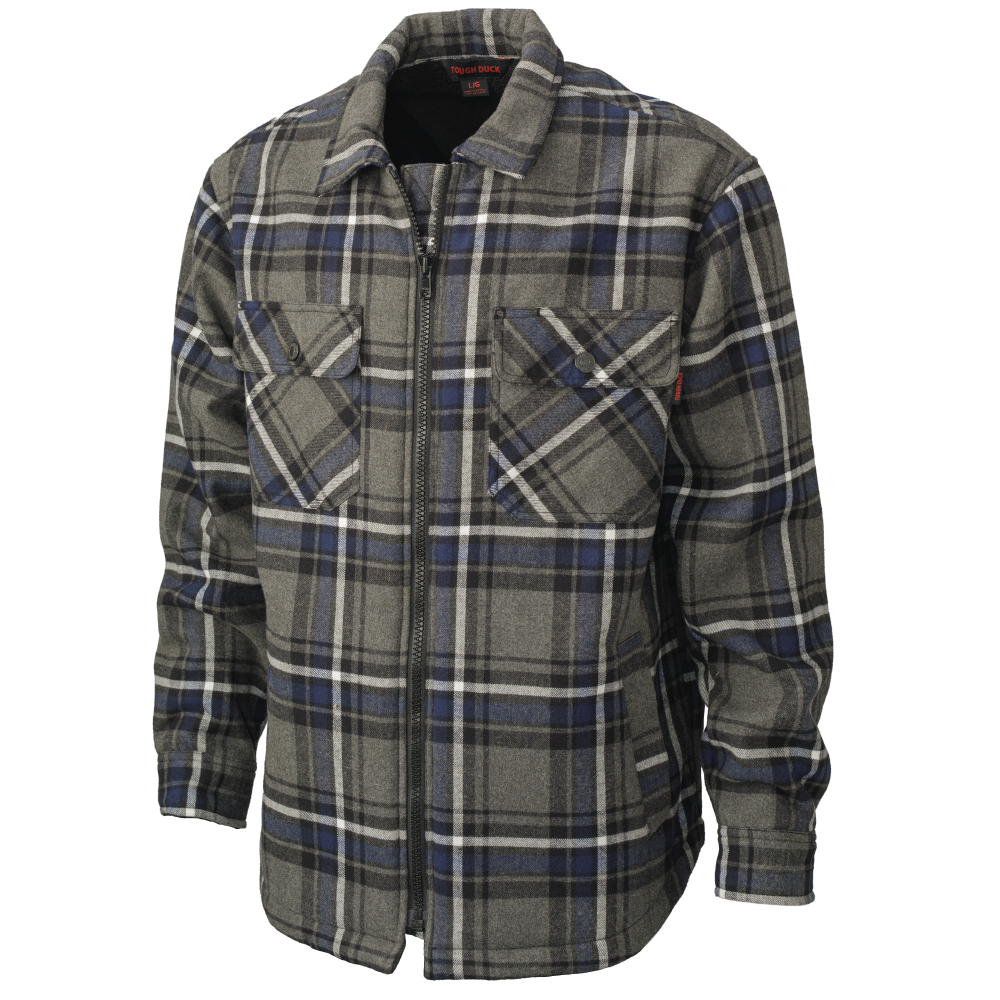Tough Duck WS15 Tough Duck WS15 - SHERPA BONDED FLANNEL JAC-SHIRT for custom printing in Montreal