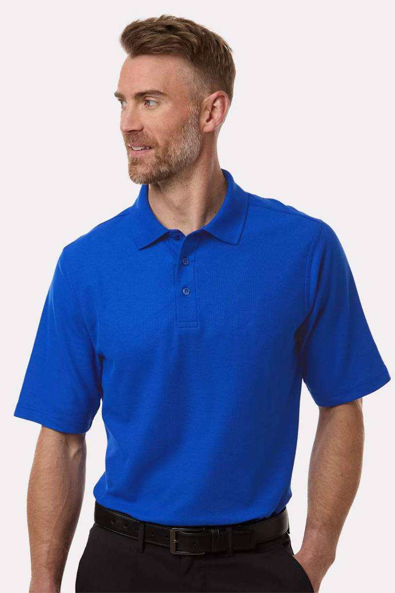 Harriton M105 Harriton M105 - Men's Maverick CVC Pique Polo pour impression personnalisée à Montréal