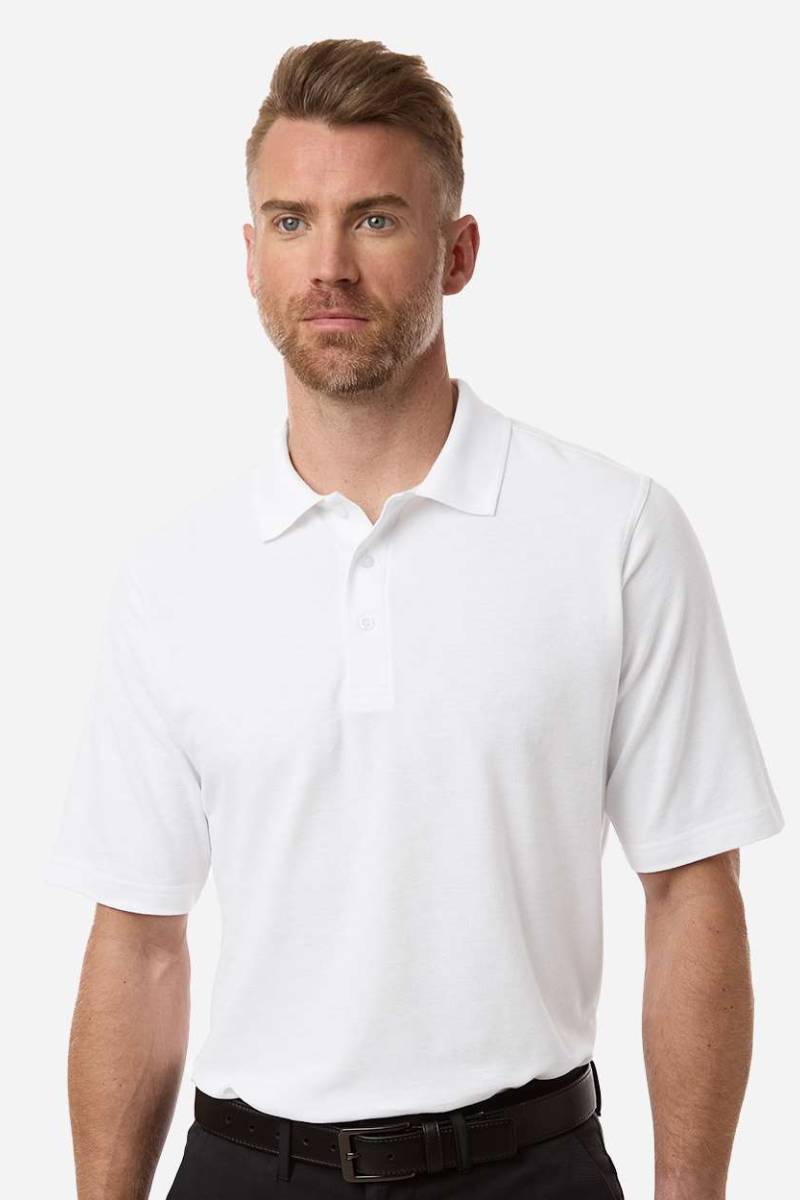 Harriton M105T Harriton M105T - Men's Tall Maverick CVC Pique Polo pour impression personnalisée à Montréal