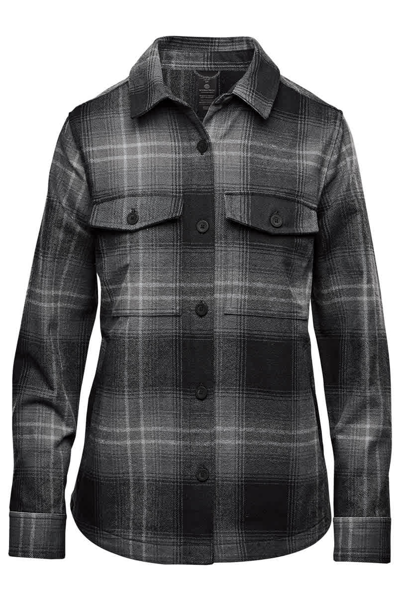 Stormtech CSH-1W Stormtech CSH-1W - Women's Highland Plaid Shacket pour impression personnalisée à Montréal