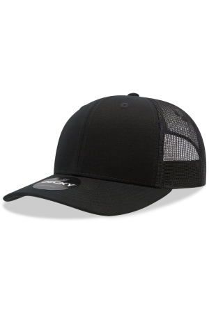 DECKY 6021 - 6 Panel Mid Profile Structured Cotton Blend Trucker Cap