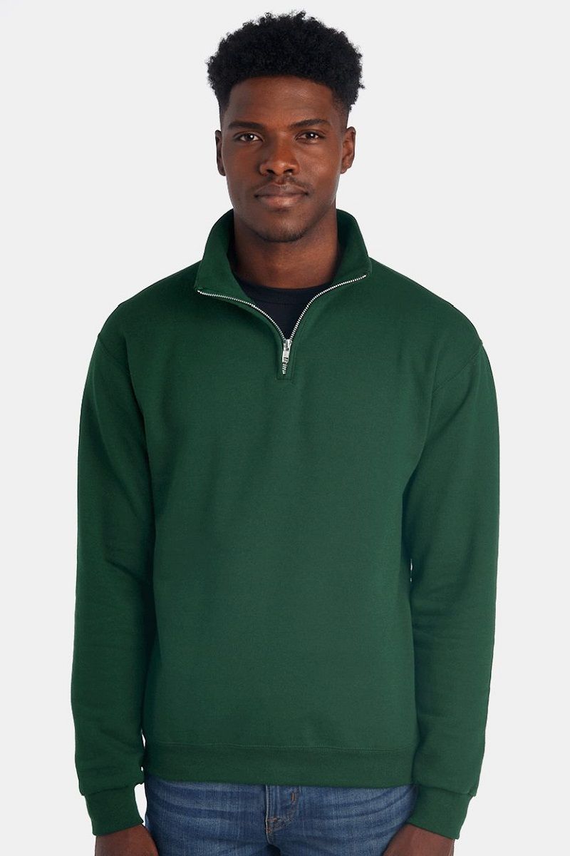 JERZEES 995MR Nublend Cadet Collar 1/4 Zip Sweatshirt | Blanks