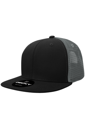 DECKY 1052 - 6 Panel High Profile Structured Acrylic/Polyester Trucker Cap