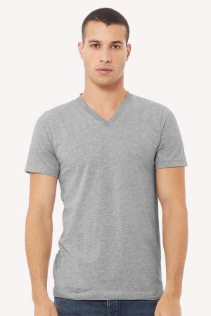 BELLA + CANVAS 3005CVC - Heather CVC V-Neck Tee