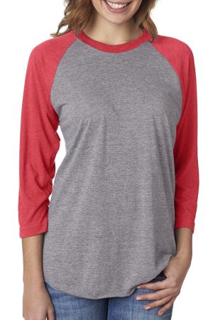Next Level 6051 - Unisex Triblend 3/4Sleeve Raglan