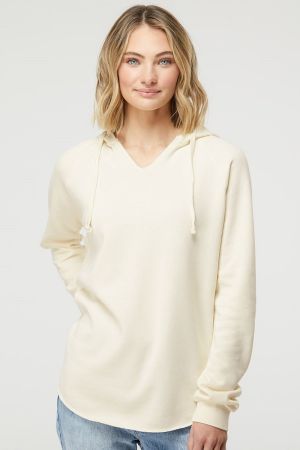 Independent Trading Co. PRM2500 - Women’s Lightweight California Wave Wash Hooded Sweatshirt