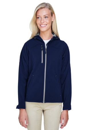 North End 78166 - Ladies' Prospect TwoLayer Fleece Bonded Soft Shell Hooded Jacket