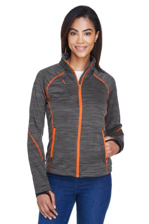 North End 78697 - Ladies' Flux Mélange Bonded Fleece Jacket