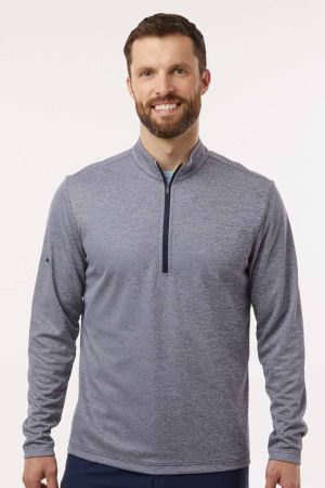 Adidas A593 - Space Dyed Quarter-Zip Pullover