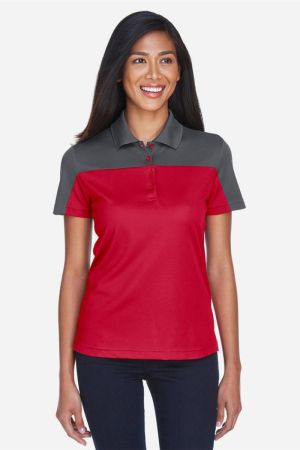 CORE365 CE101W - Women's Balance Colorblock Performance Piqué Polo