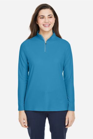 CORE365 CE405W - Women's Fusion ChromaSoft™ Pique Quarter-Zip Pullover