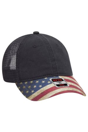 OTTO 121-1281 - OTTO CAP® 6 Panel Low Profile Mesh Back Trucker Dad Hat