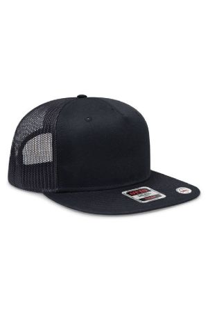 OTTO 154-1124 - OTTO CAP® OTTO SNAP 5 Panel Pro Style Mesh Back Trucker Snapback Hat