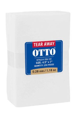 OTTO 159-101 - OTTO Embroidery Stabilizer Backing Tear Away Sheets
