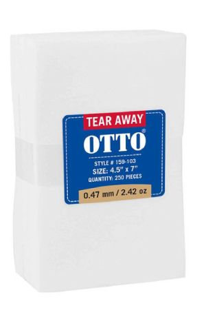 OTTO 159-103 - OTTO Embroidery Stabilizer Backing Tear Away Sheets