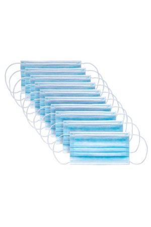 OTTO 174-1332 - OTTO CAP® 3-Ply Disposable Earloop Face Masks – 10pc Travel Packs (100 Pieces / Box)