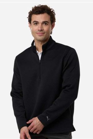 Puma Golf 638595 - Men's Pebble Quarter-Zip Pullover