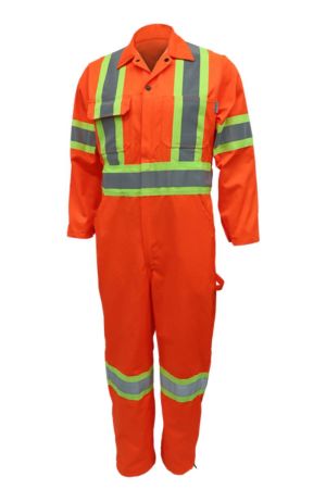 Gatts Work Wear 791X4-TALL - Coverall Zip Bottom With Reflect 4 TALL