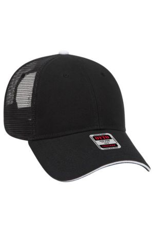 OTTO 84-482 - OTTO CAP® 6 Panel Low Profile Mesh Back Trucker Hat