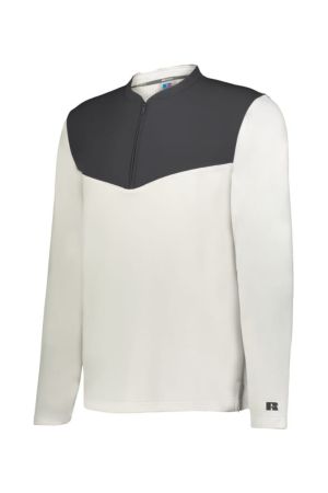 Russell R03GKM - SIDELINE GRID 1/4 ZIP PULLOVER