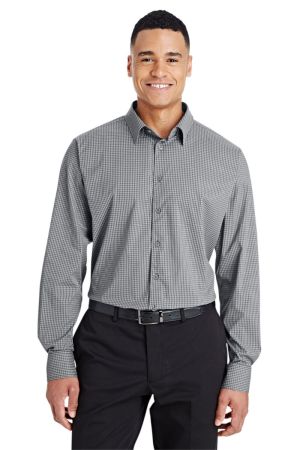 Devon & Jones DG535 - CrownLux Performance™ Men's Tonal Mini Check Shirt