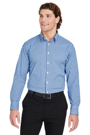 Devon & Jones DG536 - Crownlux Performance Men's Gingham Shirt