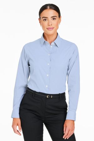 Devon & Jones DG537W - Crownlux Performance Ladies' Microstripe Shirt
