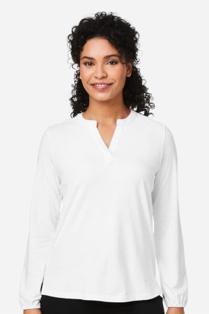 Devon & Jones DP122W - Women's Raleigh Half-Placket Knit Top