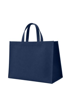 IDEAL ID1815S - Stitched REUSABLE Non Woven Shopping Grocery Totes Bags Eco-friendly Party Favors Bag, School, Gift, Promotional Event etc. (18 x 15 x 7.5 in)
