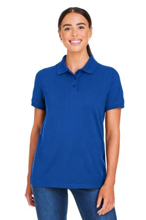 Harriton M205W - Ladies' Valiant Cotton Snag Protect Polo