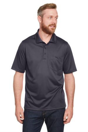 Harriton M348P - Men's Advantage Snag Protection Plus IL Pocket Polo