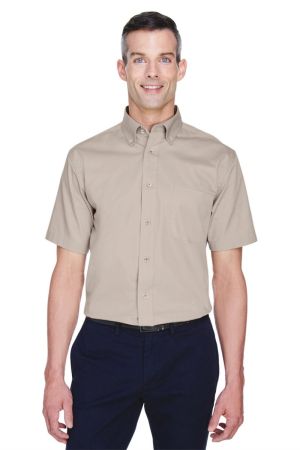 Harriton M500S - Easy Blend™ Twill Dress Shirt with Stain-Release