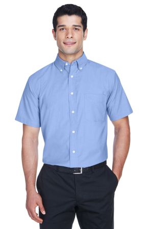 Harriton M600S - Men's ShortSleeve Oxford with StainRelease