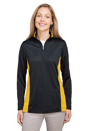 Harriton M786W - Ladies' Flash Snag Protection Plus IL Colorblock QuarterZip