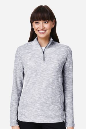 North End NE415W - Women's Eclipse Jacquard Quarter-Zip Pullover