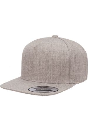Yupoong YP5089 - Adult 5Panel Structured Flat Visor Classic Snapback Cap (5089M)