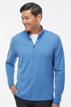 Adidas A554 - 3-Stripes Quarter-Zip Sweater