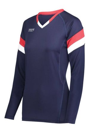 High Five 342243 - Girls TruHit Tri-Color Long Sleeve Jersey