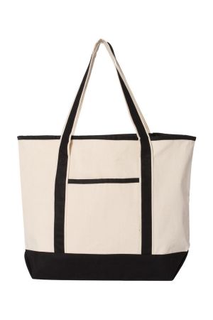 Q-Tees Q1500 - 34.6L Large Canvas Deluxe Tote