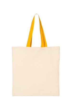 Q-Tees QTB6000 - Economical Tote with Contrast-Color Handles
