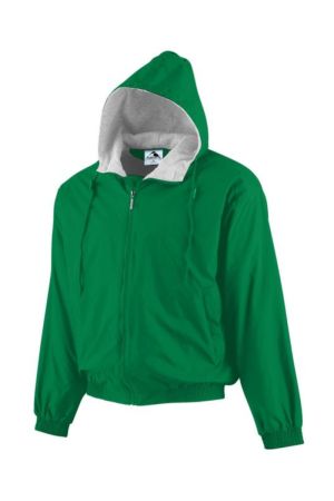 Augusta 3280 - Hooded Taffeta Jacket/Fleece Lined