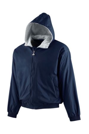 Augusta 3281 - Youth Hooded Taffeta Jacket/Fleece Lined